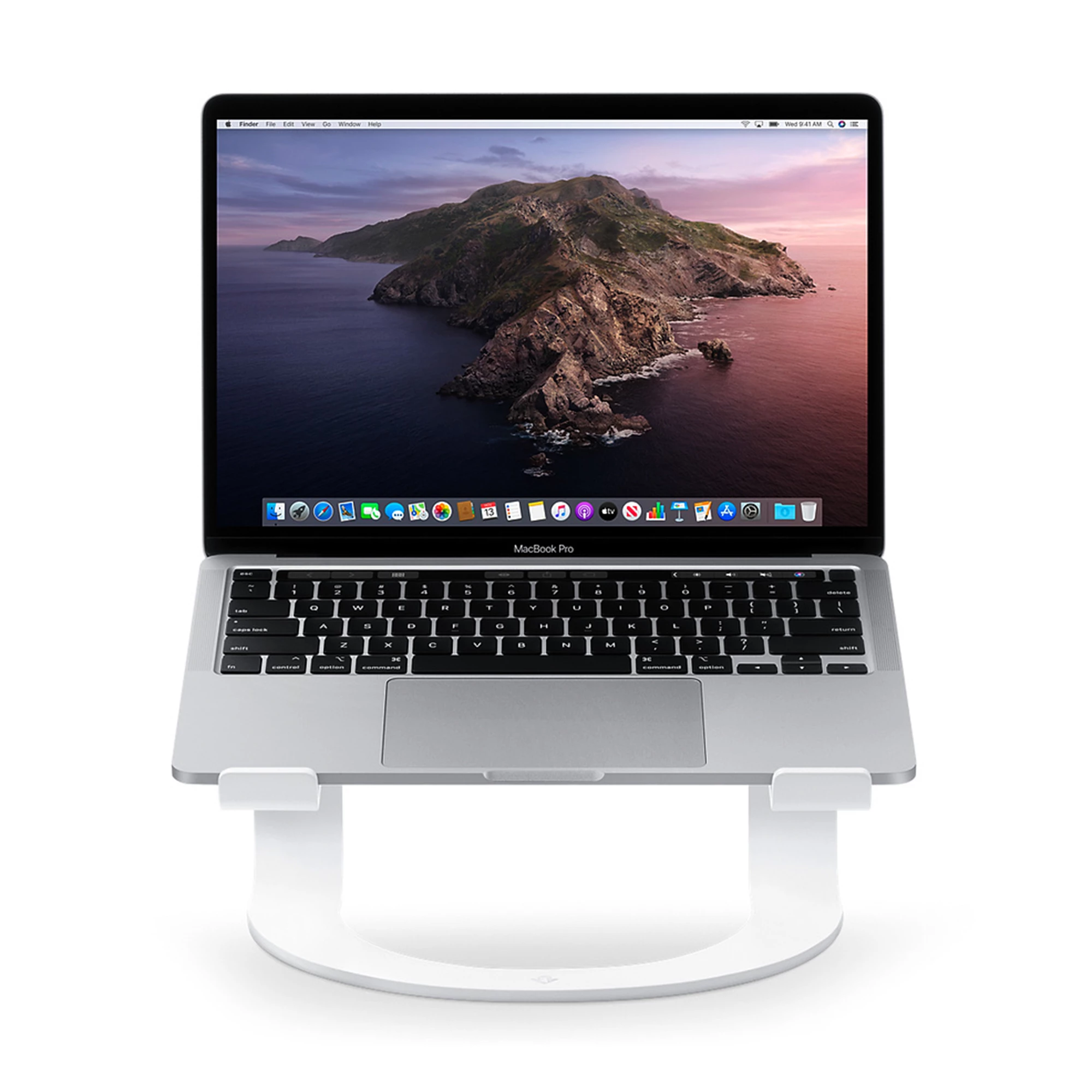 Алюминиевая подставка Twelve South Curve для MacBook - White (HP8C2)